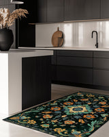 Kazakh Bloom Elegance Rug – Traditional Floral Design, Rich & Refined | Nature - Inspired Rug by districtoasis