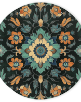 Kazakh Bloom Elegance Rug – Traditional Floral Design, Rich & Refined | Nature - Inspired Rug by districtoasis