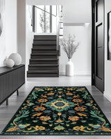 Kazakh Bloom Elegance Rug – Traditional Floral Design, Rich & Refined | Nature - Inspired Rug by districtoasis