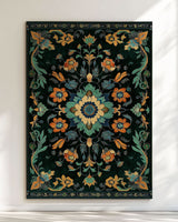 Kazakh Bloom Elegance Rug – Traditional Floral Design, Rich & Refined | Nature - Inspired Rug by districtoasis