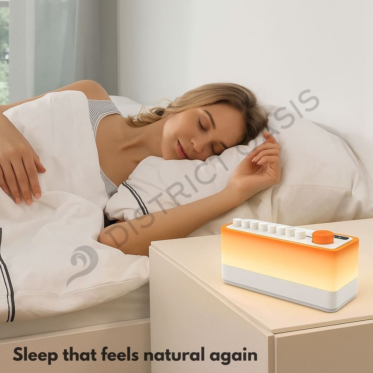 White Noise & Calm Light for Anxiety-Free Sleep – OasisDrift™
