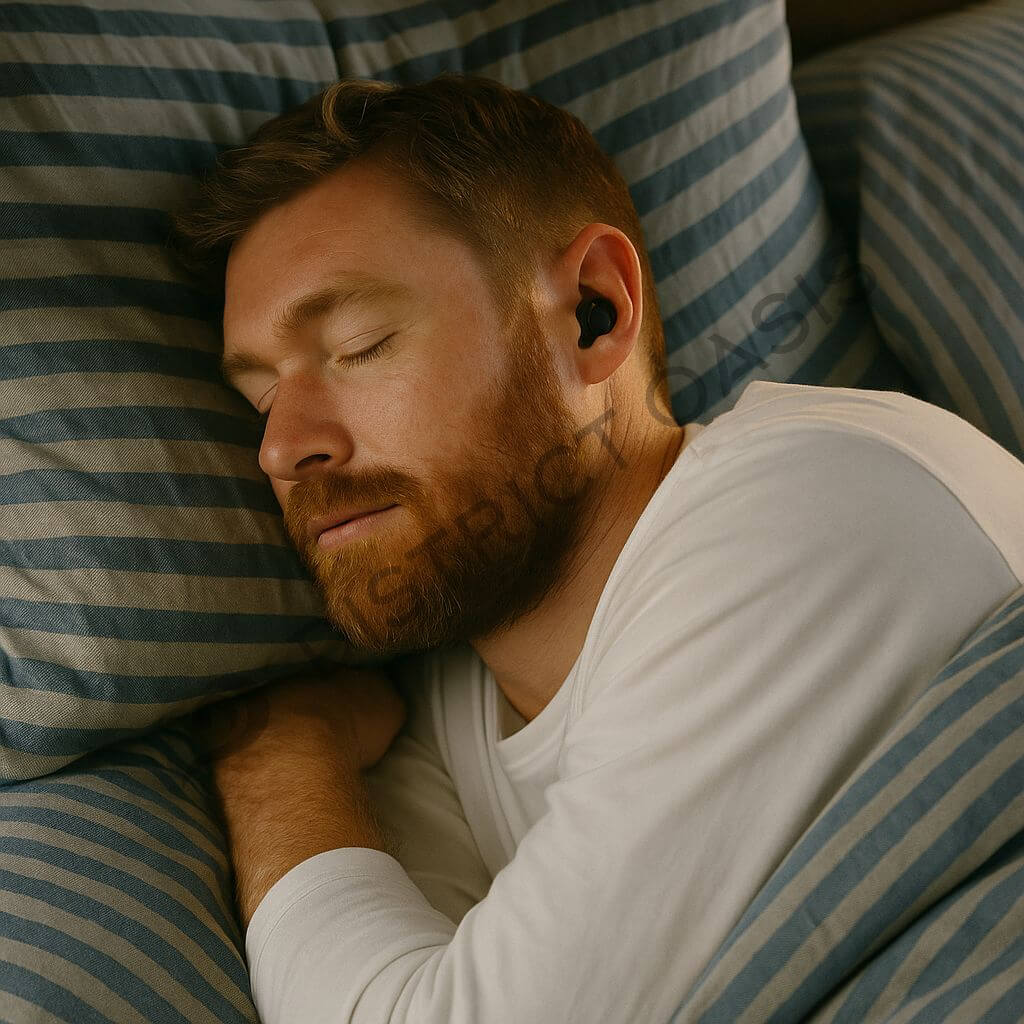 OasisHush™ – Silicone Earplugs for Side Sleepers$25.00