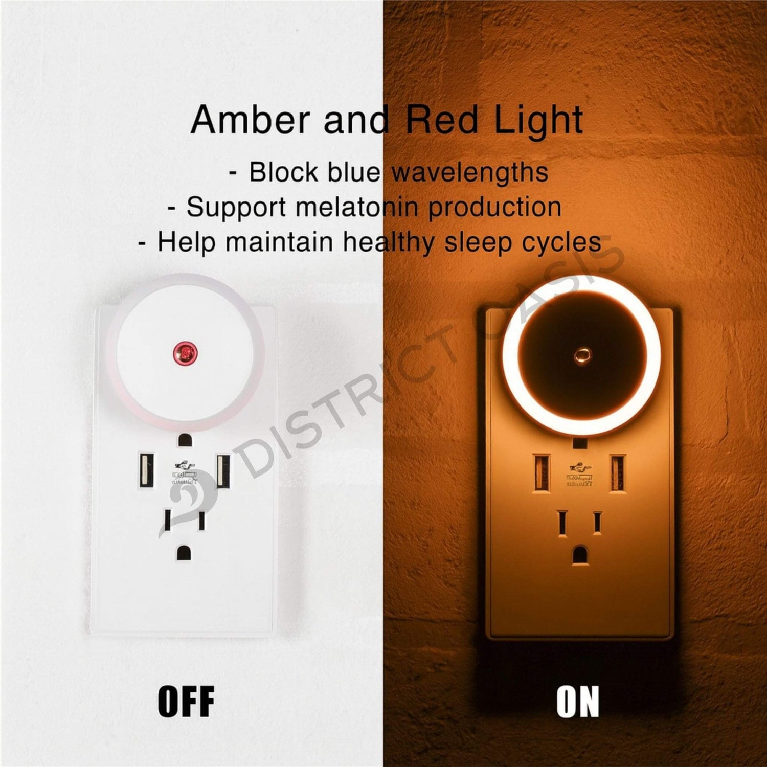 OasisGlow™ - Red Night Light$25.00