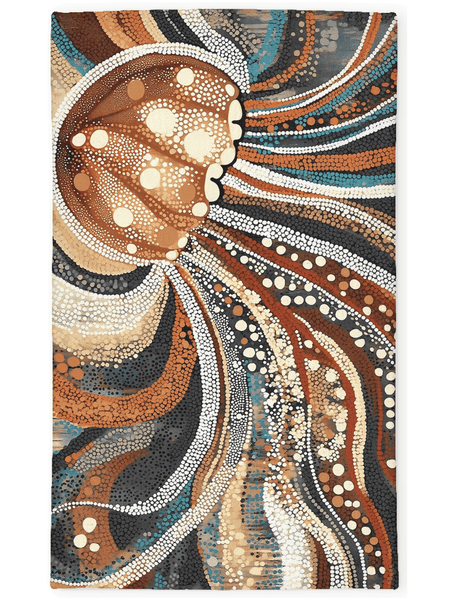 Marine Grace Rug – Ocean - Inspired, Elegant & Calming | Nature - Inspired Rug by districtoasis