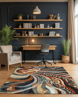 Marine Grace Rug – Ocean - Inspired, Elegant & Calming | Nature - Inspired Rug by districtoasis