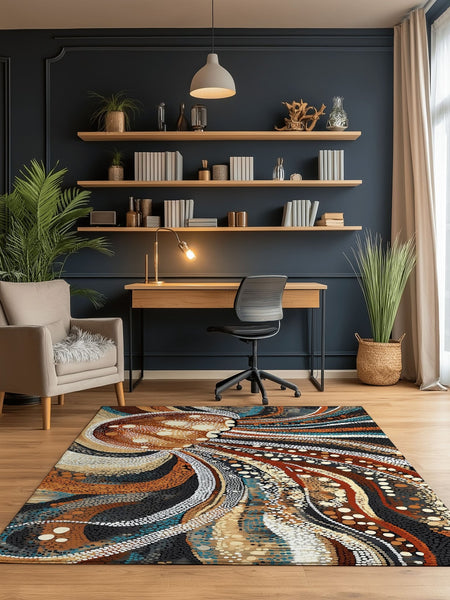 Marine Grace Rug – Ocean - Inspired, Elegant & Calming | Nature - Inspired Rug by districtoasis