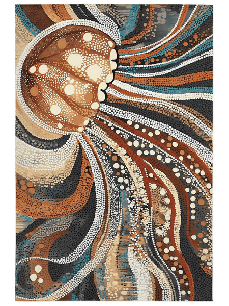 Marine Grace Rug – Ocean - Inspired, Elegant & Calming | Nature - Inspired Rug by districtoasis