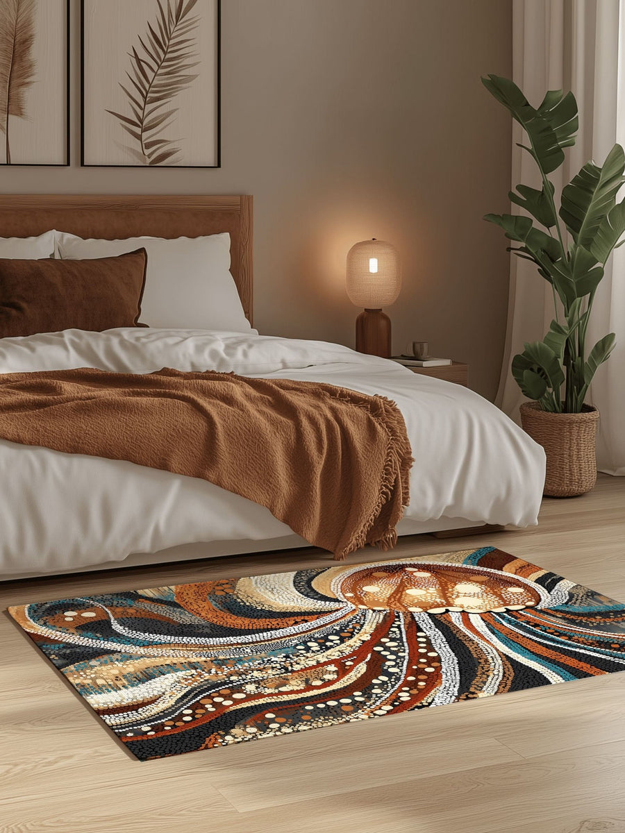 Marine Grace Rug – Ocean - Inspired, Elegant & Calming | Nature - Inspired Rug by districtoasis