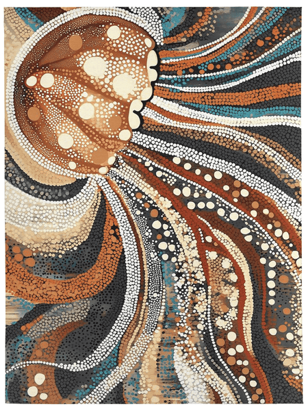 Marine Grace Rug – Ocean - Inspired, Elegant & Calming | Nature - Inspired Rug by districtoasis