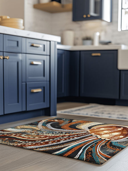 Marine Grace Rug – Ocean - Inspired, Elegant & Calming | Nature - Inspired Rug by districtoasis
