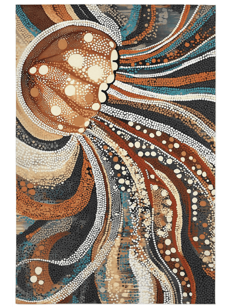 Marine Grace Rug – Ocean - Inspired, Elegant & Calming | Nature - Inspired Rug by districtoasis