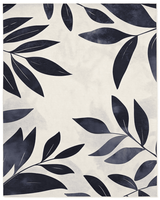 Modern Botanical Rug – Nature - Inspired, Soft & Durable | Nature - Inspired Rug by districtoasis