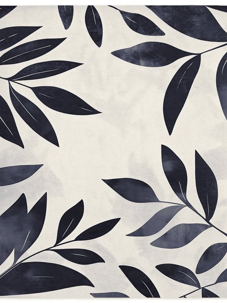 Modern Botanical Rug – Nature - Inspired, Soft & Durable | Nature - Inspired Rug by districtoasis