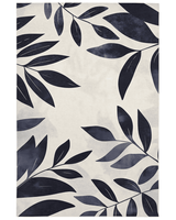 Modern Botanical Rug – Nature - Inspired, Soft & Durable | Nature - Inspired Rug by districtoasis