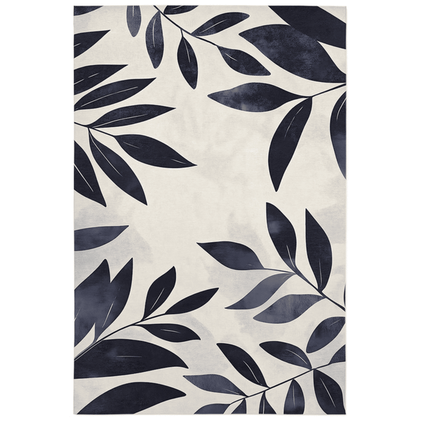 Modern Botanical Rug – Nature - Inspired, Soft & Durable | Nature - Inspired Rug by districtoasis