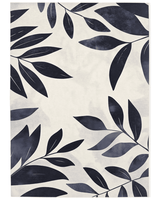 Modern Botanical Rug – Nature - Inspired, Soft & Durable | Nature - Inspired Rug by districtoasis