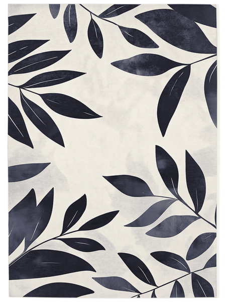 Modern Botanical Rug – Nature - Inspired, Soft & Durable | Nature - Inspired Rug by districtoasis