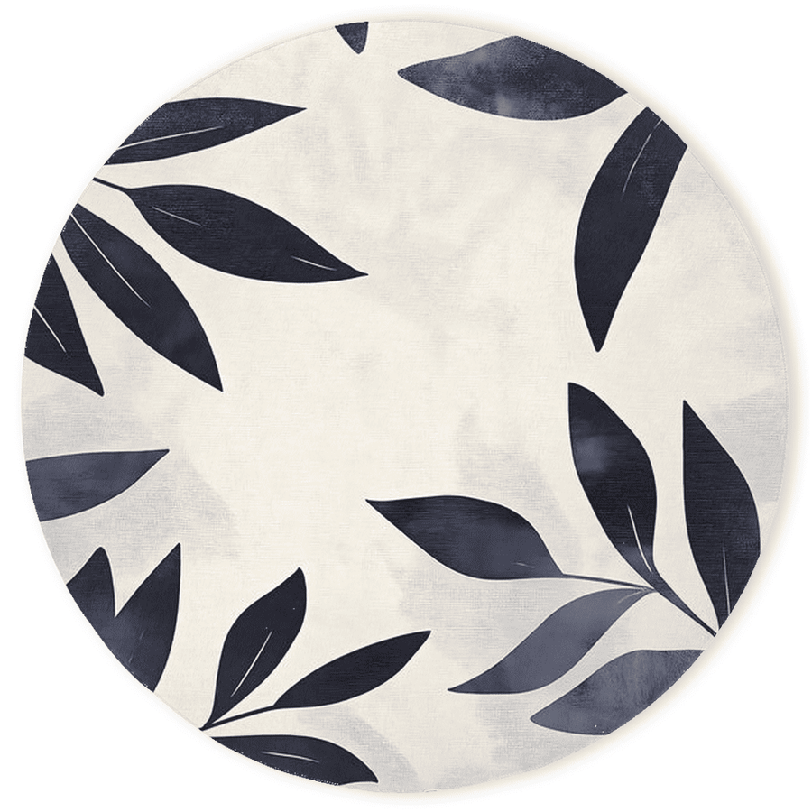 Modern Botanical Rug – Nature - Inspired, Soft & Durable | Nature - Inspired Rug by districtoasis