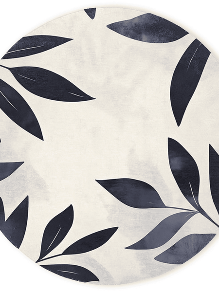 Modern Botanical Rug – Nature - Inspired, Soft & Durable | Nature - Inspired Rug by districtoasis