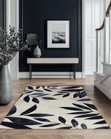 Modern Botanical Rug – Nature - Inspired, Soft & Durable | Nature - Inspired Rug by districtoasis