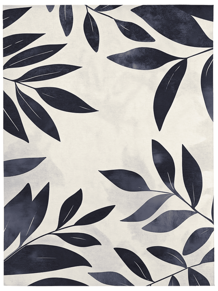 Modern Botanical Rug – Nature - Inspired, Soft & Durable | Nature - Inspired Rug by districtoasis
