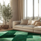 Modern Geometric Rug | Nature - Inspired Rug by districtoasis