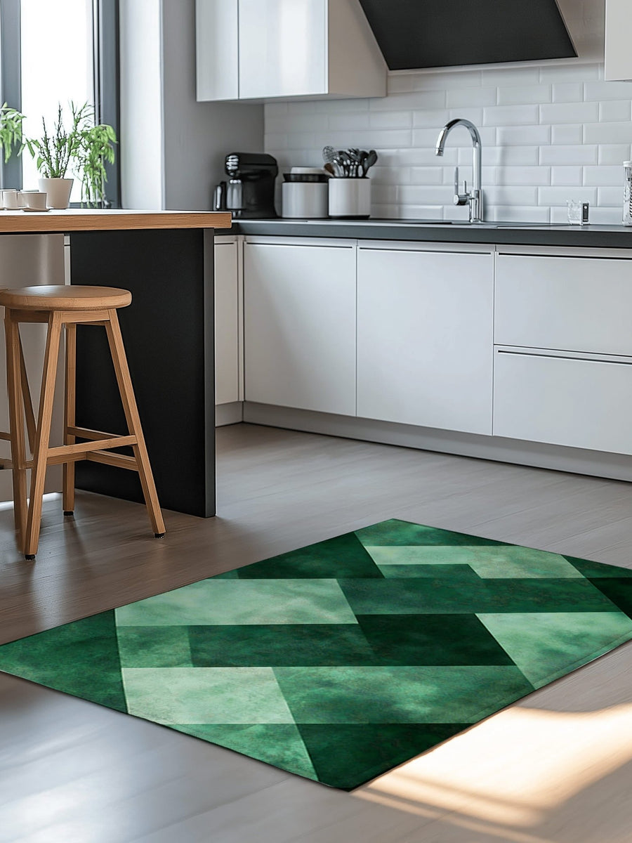 Modern Geometric Rug | Nature - Inspired Rug by districtoasis