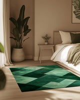 Modern Geometric Rug | Nature - Inspired Rug by districtoasis