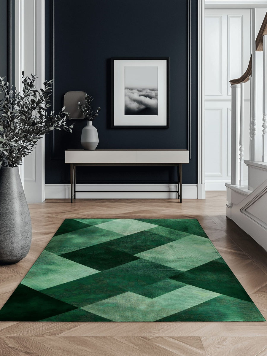 Modern Geometric Rug – Contemporary, Nature - Inspired & Durable | Nature - Inspired Rug by districtoasis