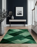 Modern Geometric Rug – Contemporary, Nature - Inspired & Durable | Nature - Inspired Rug by districtoasis