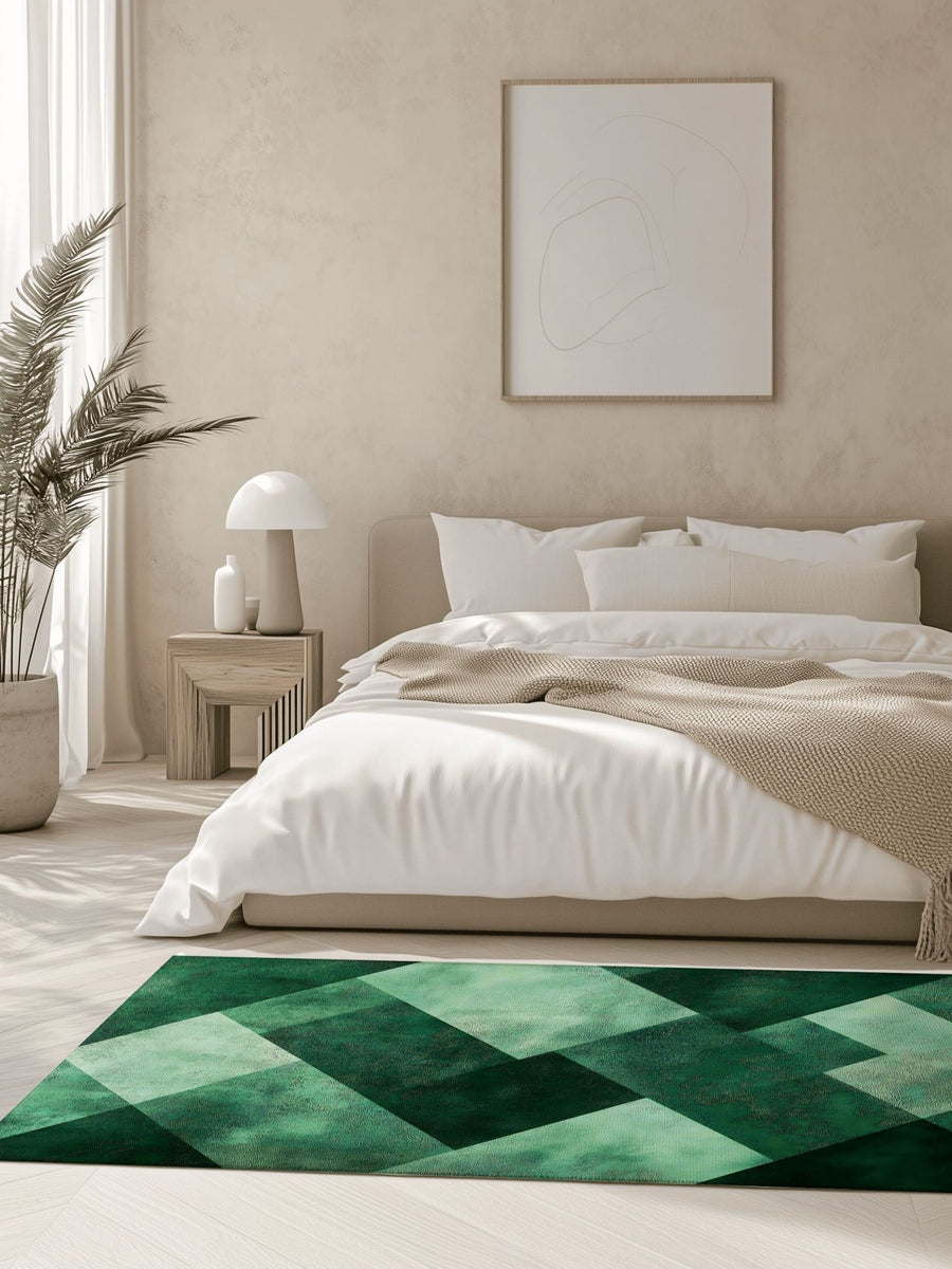 Modern Geometric Rug – Contemporary, Nature - Inspired & Durable | Nature - Inspired Rug by districtoasis