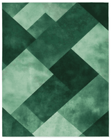 Modern Geometric Rug – Contemporary, Nature - Inspired & Durable | Nature - Inspired Rug by districtoasis