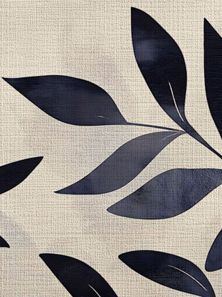 Modern Botanical Rug – Nature-Inspired