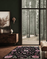 Moonlit Cherry Blossom Rug | Nature - Inspired Rug by districtoasis