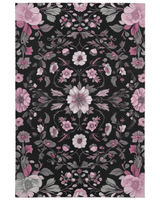Moonlit Cherry Blossom Rug – Japanese Floral Elegance, Soft & Serene | Nature - Inspired Rug by districtoasis