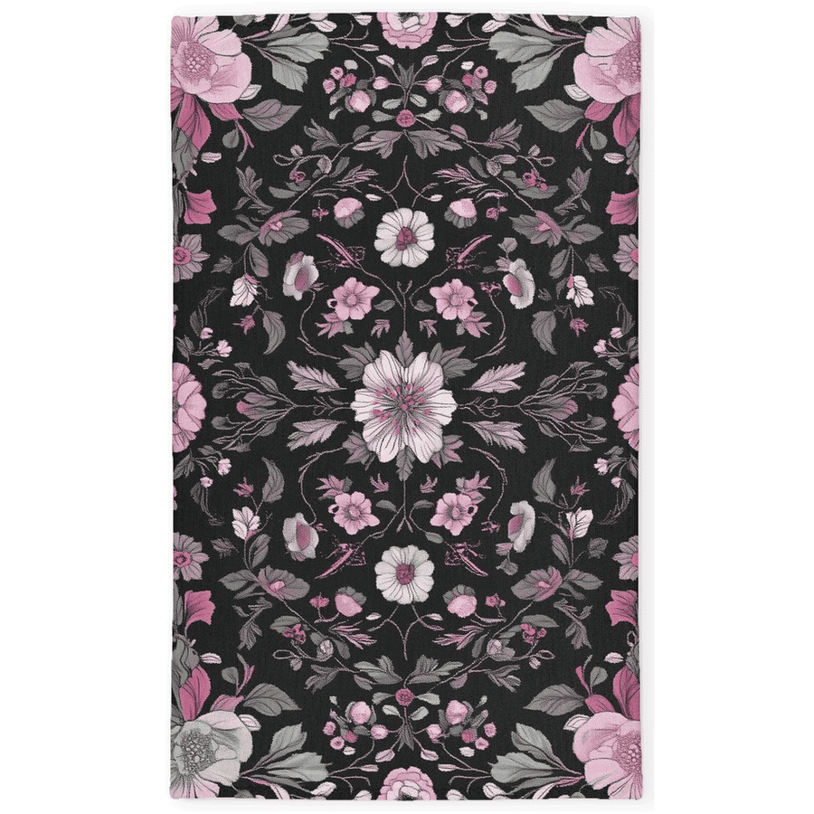 Moonlit Cherry Blossom Rug – Japanese Floral Elegance, Soft & Serene | Nature - Inspired Rug by districtoasis