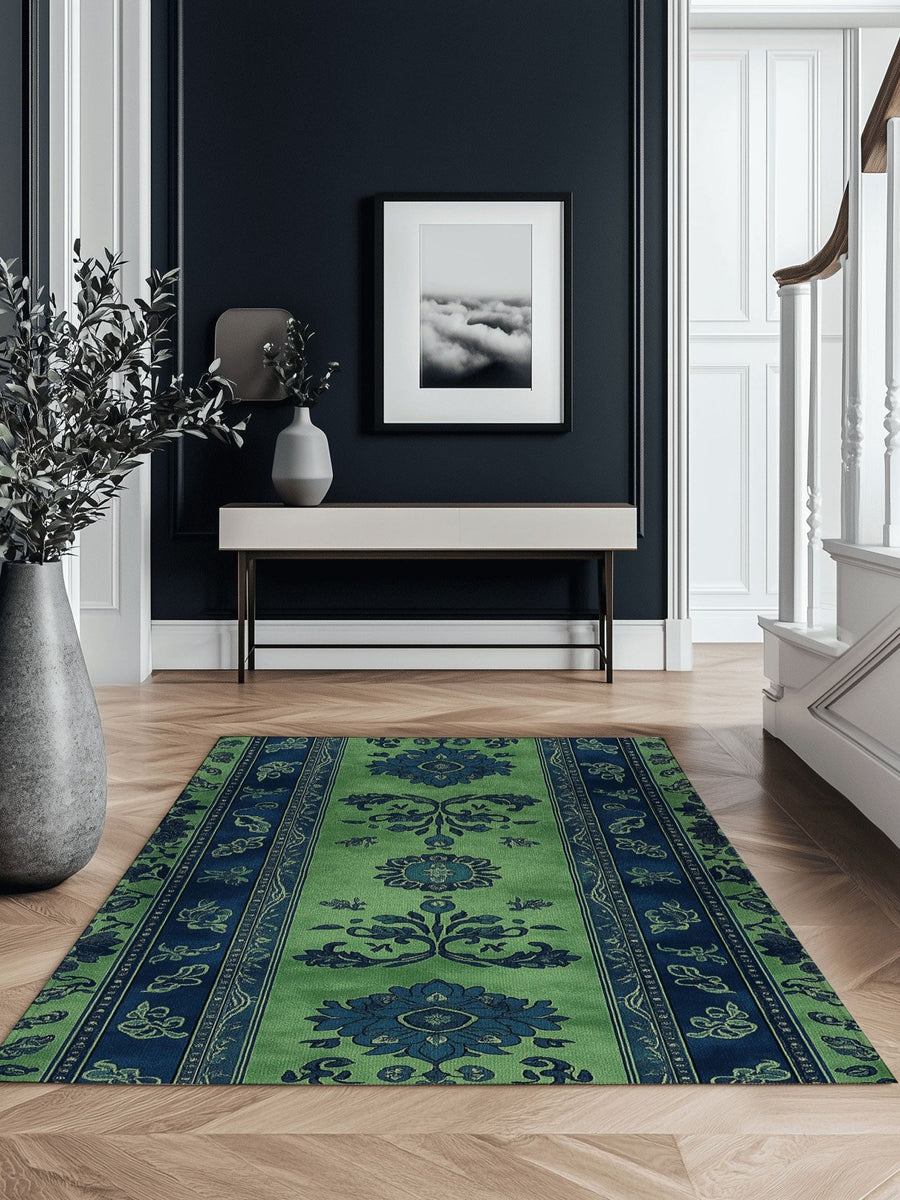 Mystic Floral Persian Rug | Nature - Inspired Rug by districtoasis