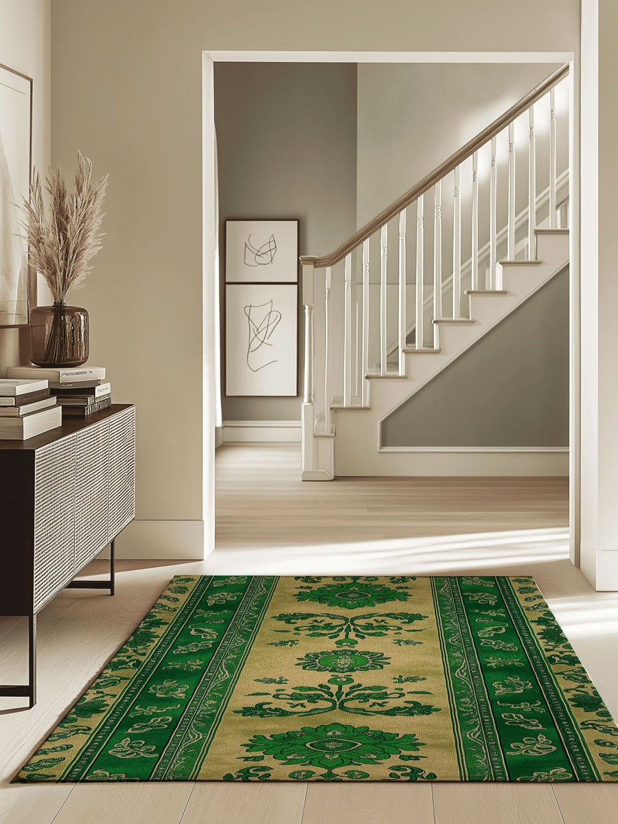 Mystic Floral Persian Rug | Nature - Inspired Rug by districtoasis