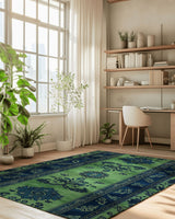 Mystic Floral Persian Rug | Nature - Inspired Rug by districtoasis