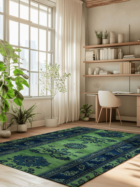 Mystic Floral Persian Rug | Nature - Inspired Rug by districtoasis