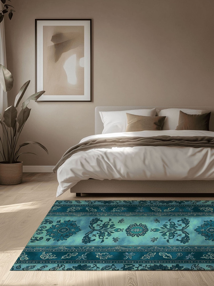 Mystic Floral Persian Rug | Nature - Inspired Rug by districtoasis