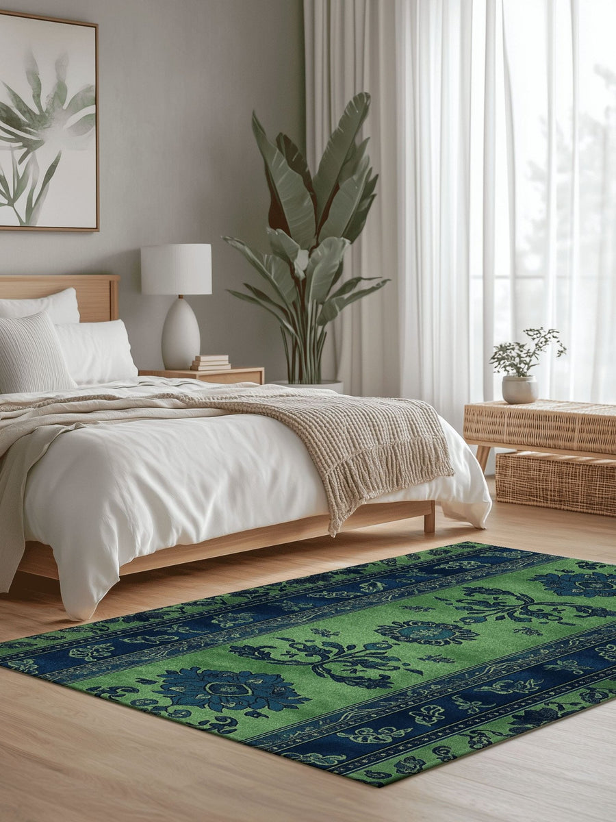 Mystic Floral Persian Rug | Nature - Inspired Rug by districtoasis