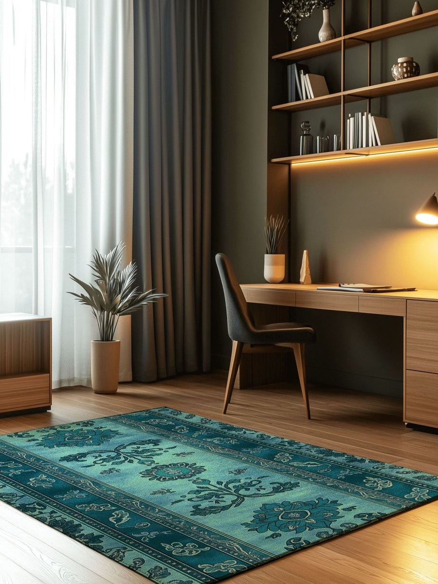 Mystic Floral Persian Rug | Nature - Inspired Rug by districtoasis