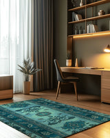 Mystic Floral Persian Rug | Nature - Inspired Rug by districtoasis