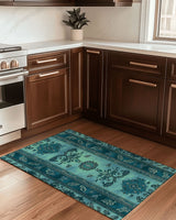Mystic Floral Persian Rug | Nature - Inspired Rug by districtoasis