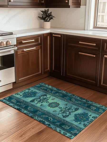 Mystic Floral Persian Rug | Nature - Inspired Rug by districtoasis