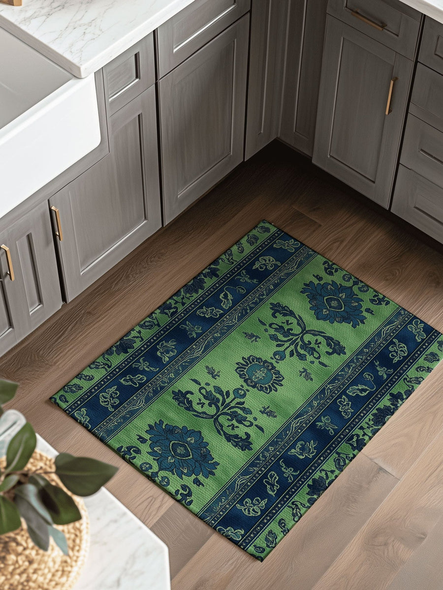 Mystic Floral Persian Rug | Nature - Inspired Rug by districtoasis