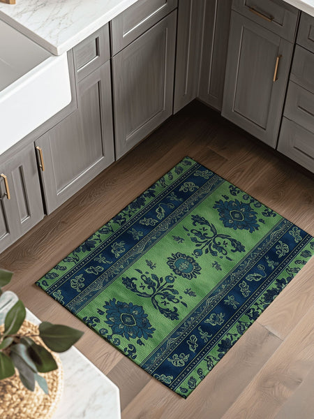 Mystic Floral Persian Rug | Nature - Inspired Rug by districtoasis