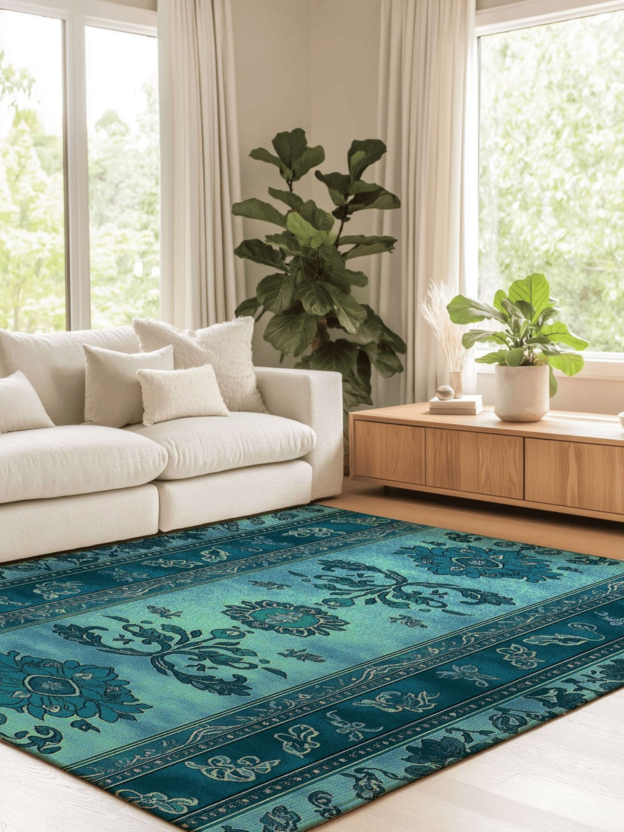 Mystic Floral Persian Rug | Nature - Inspired Rug by districtoasis