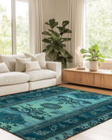 Mystic Floral Persian Rug | Nature - Inspired Rug by districtoasis